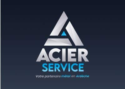 Logo Acier Service, votre partenaire métal en Ardèche